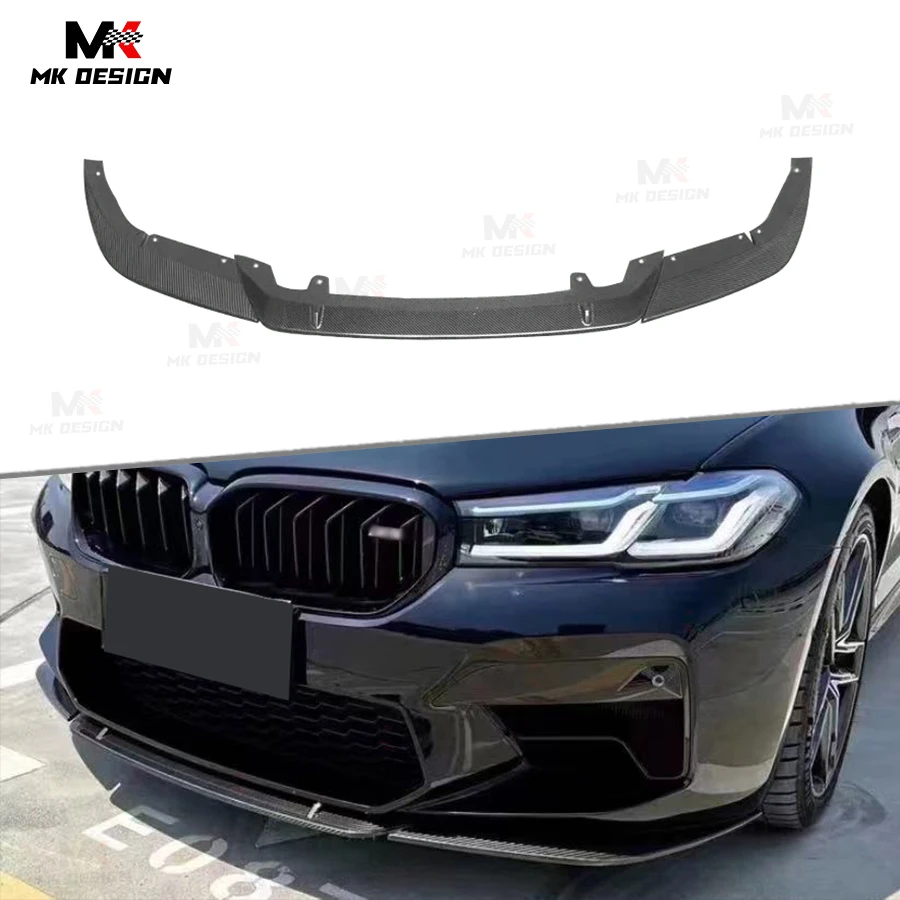 

Carbon Fiber ST Style Front Bumper Lip Chin Spoiler for BMW F90 M5 LCI 2021+ Front Lip Splitters Car Accessories