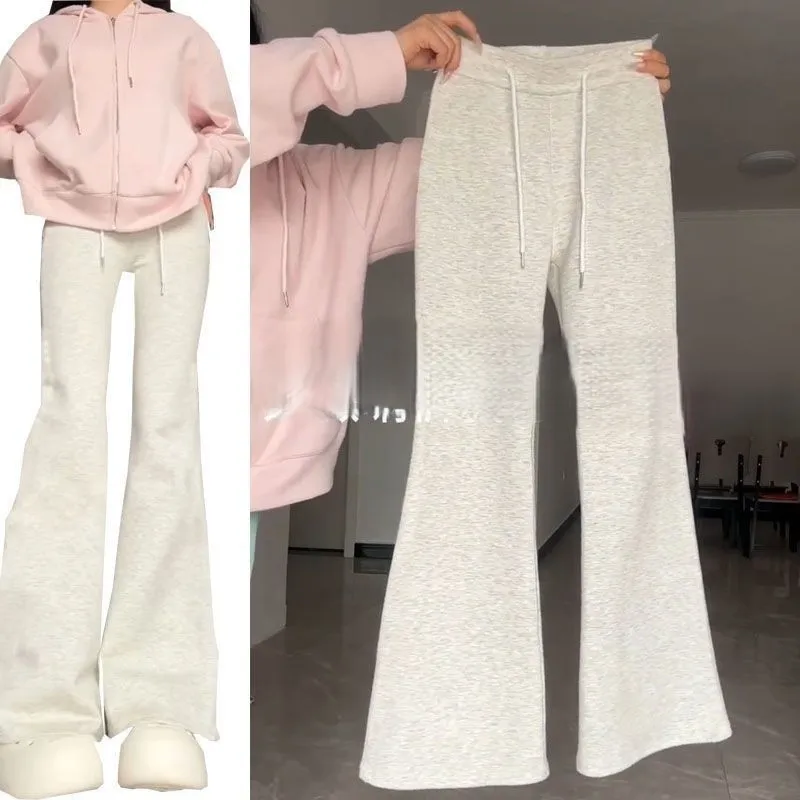 

Брюки Bootcut с низкой посадкой для офиса, женские бодибилдинговые допаминовые всесезонные брюки из парусины в горошек, стильные брюки Cinching Vibe, матовые женские брюки