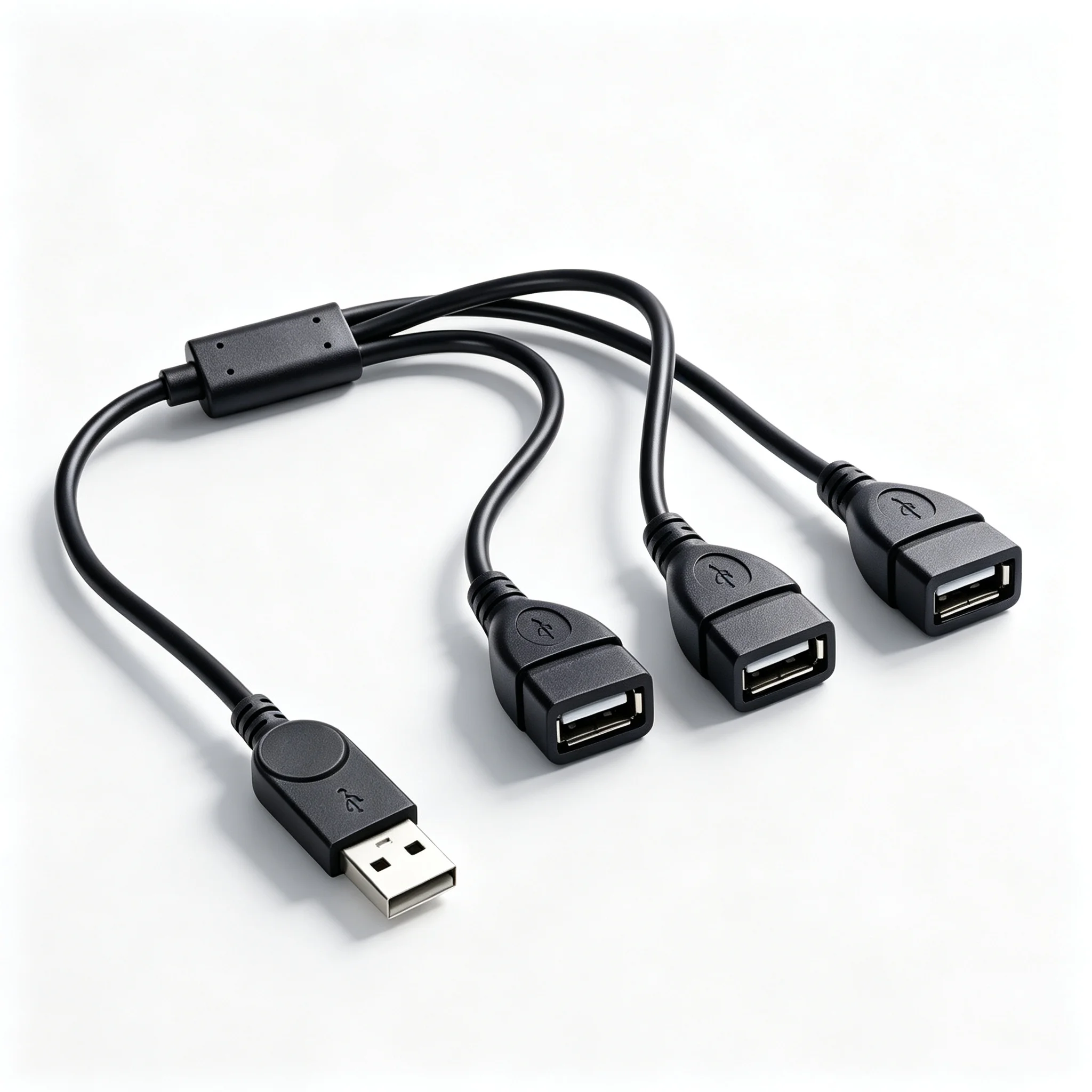 30cm USB 2.0 Splitter Hub Cable USB-A Male to 3 Female Extension Cord Data Sync Charging Adapter For PC Laptop Keyboard Mouse