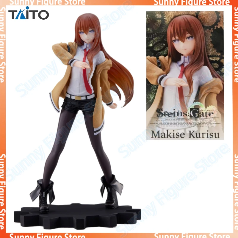 In Stock 100% Original Taito Coreful Steins Gate Makise Kurisu Pvc 18cm Anime Figures Model Collection Doll Toy Gift Hobby