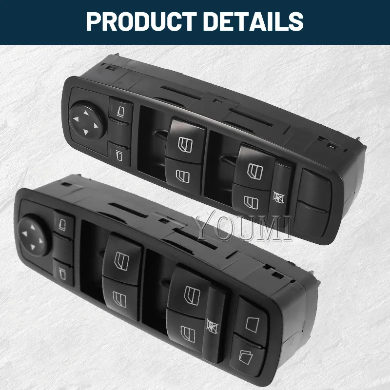 2518300090 2518300190 Power Master Window Lifter Switch For Mercedes Benz M/R/GL-Class W164 V251 X164 ML300 ML350 ML500 ML63 AMG