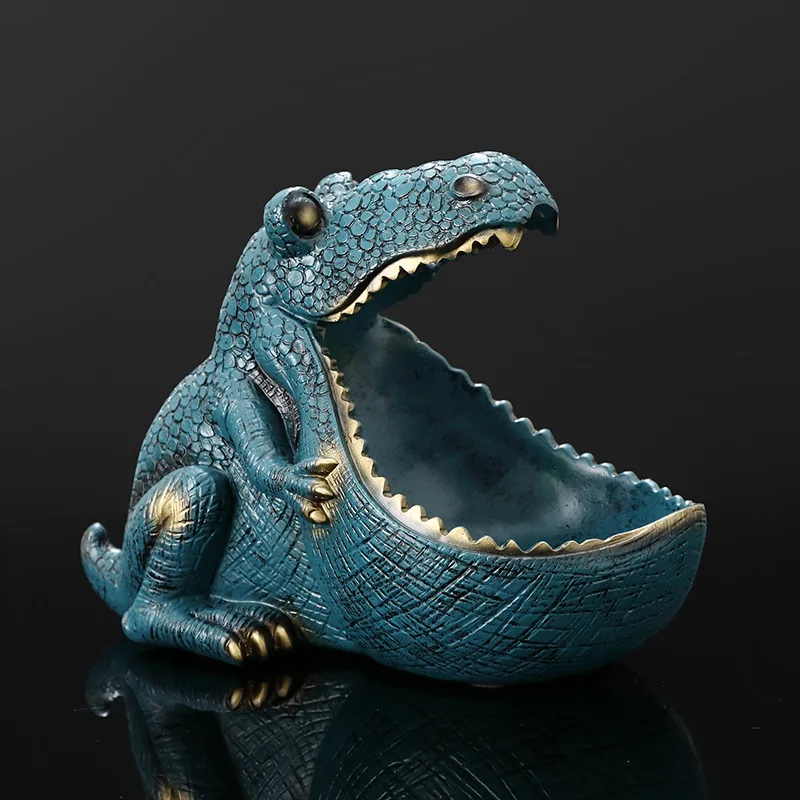 Abstract Hippopotamus Statue With Storage Funcion Resin Artware Sculpture Ornament For Desk Home Decor Decoration Accessories