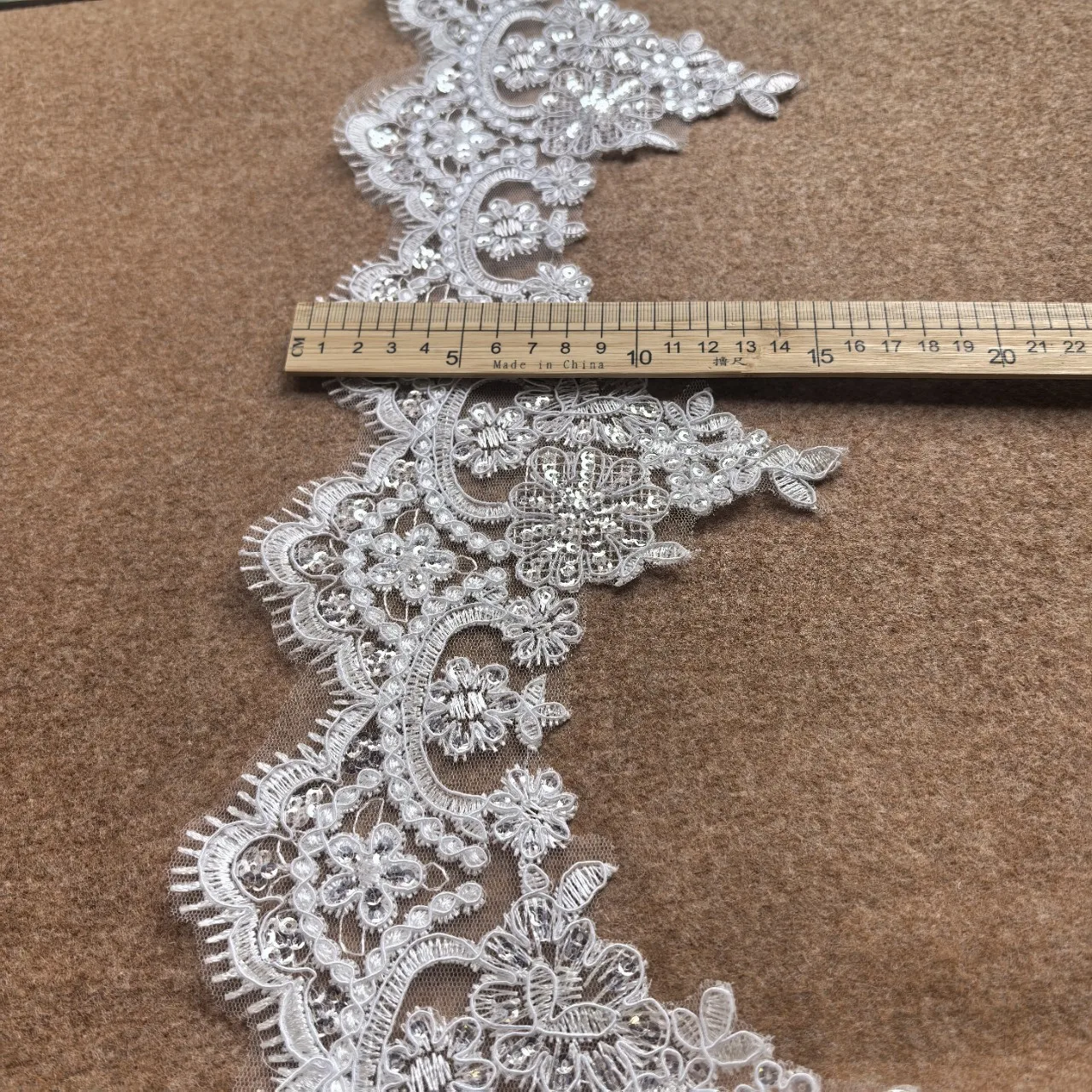 three-dimensional bone line beads lace barcode accessories small fresh tutu skirt women's jacket fashion bag fabric Lori
