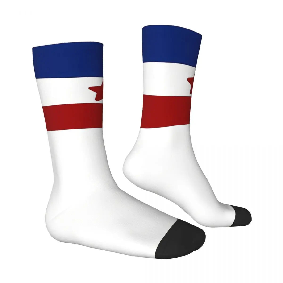 Yugoslavia Flag Zastava SFRJ Jugoslavije Majica Men Women Socks Cycling Novelty Spring Summer Autumn Winter Stockings Gift