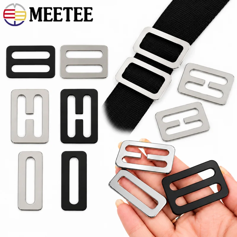 10/20 Stück 304 Edelstahl Nähfreie Schnallen Taschenriemen Tri-Glide Schiebeschlaufen Rucksackgurt-Versteller Clips DIY Hardware Zubehör