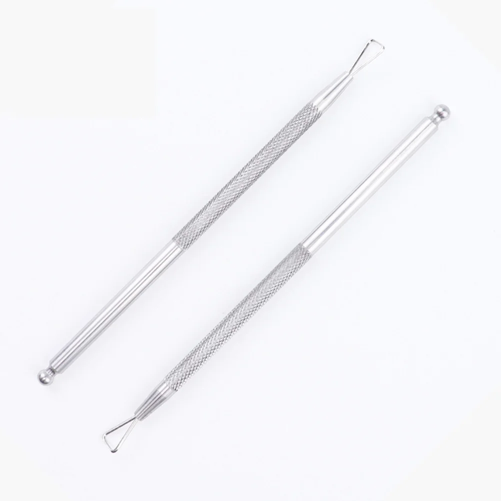 3 قطعة أداة مانيكير للبشرة على الوجهين من الفولاذ المقاوم للصدأ لإعداد الأظافر قبل تلميع أو علاجات بشرة الأظافر