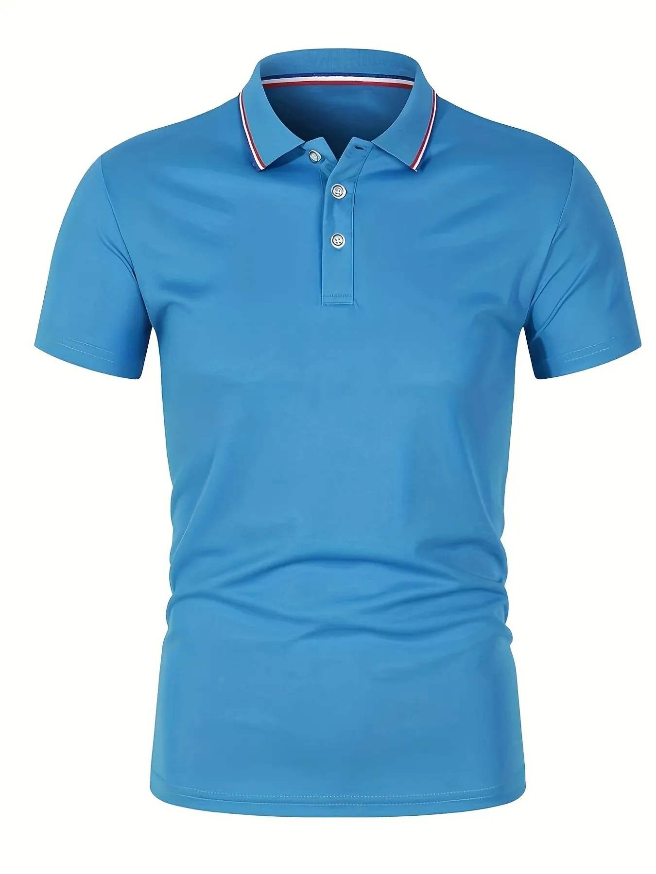 2025 Hot Sale Men's Summer Casual Breathable Comfortable Polo Shirt Men's Solid Color High Quality Short Sleeve T-Shirt 19 Sb944fa13df564840a78c504a745f8b5dW