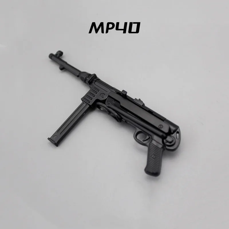 1/6 Soldier Accessories Weapon Puzzle Model MP40 HK416 AK47 Assault Rifle Gun Assembly Model Military Educational Toys