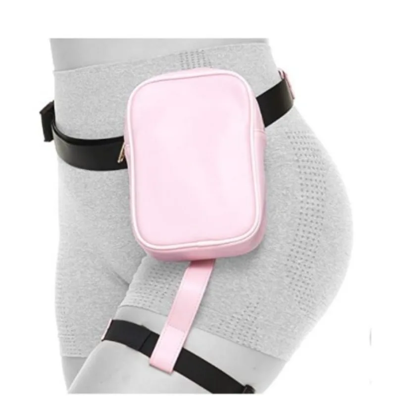 

Cross Motorcycle Women Waist Leg Storage Pu Leather Motorcycle Fanny Pack Waterproof Multi-Function Leg Belt Leather Bag