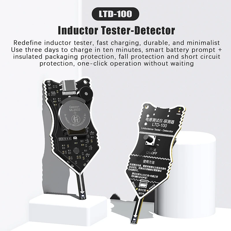 LTD-100 Motherboard Coil Tester Inductor Detector Tool For PC Motherboard Repair Electromagnetic Induction Quick Fault Check