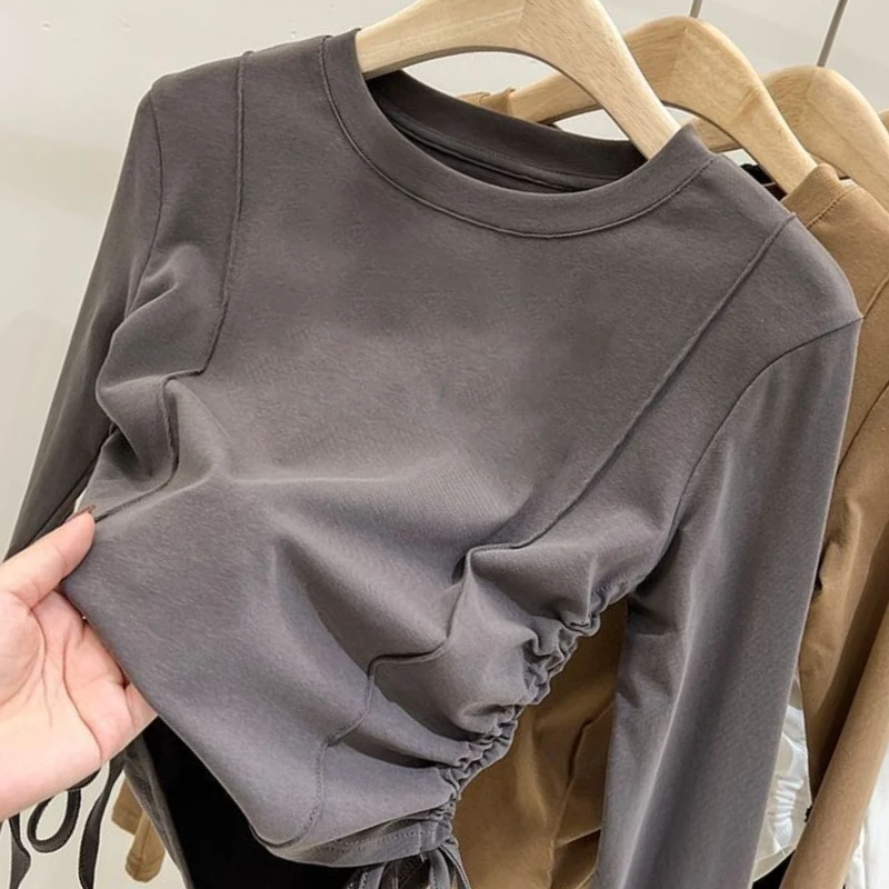 اقتصاص الرباط ملابس فتاة الملابس 10 12 سنة الابتدائية ربيع الخريف الاطفال تي شيرت الأطفال تي شيرت توين 7 6 4 #6