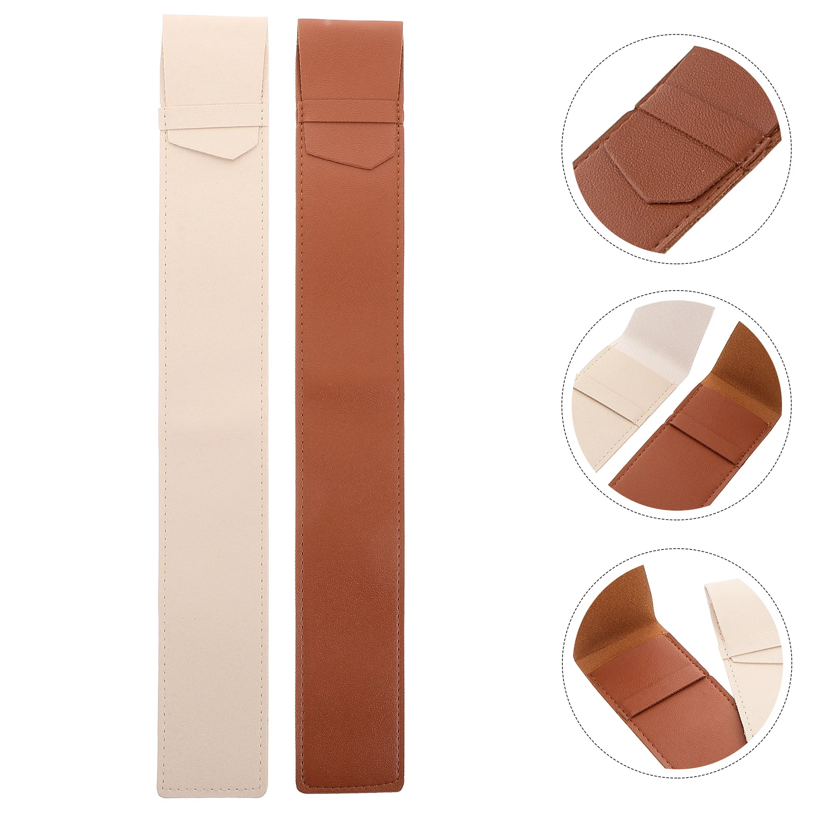 

2Pcs Portable Drumstick Holder Fake Display Case Brown Beige Dustproof Design for Drum Set Organization Drum Accessories