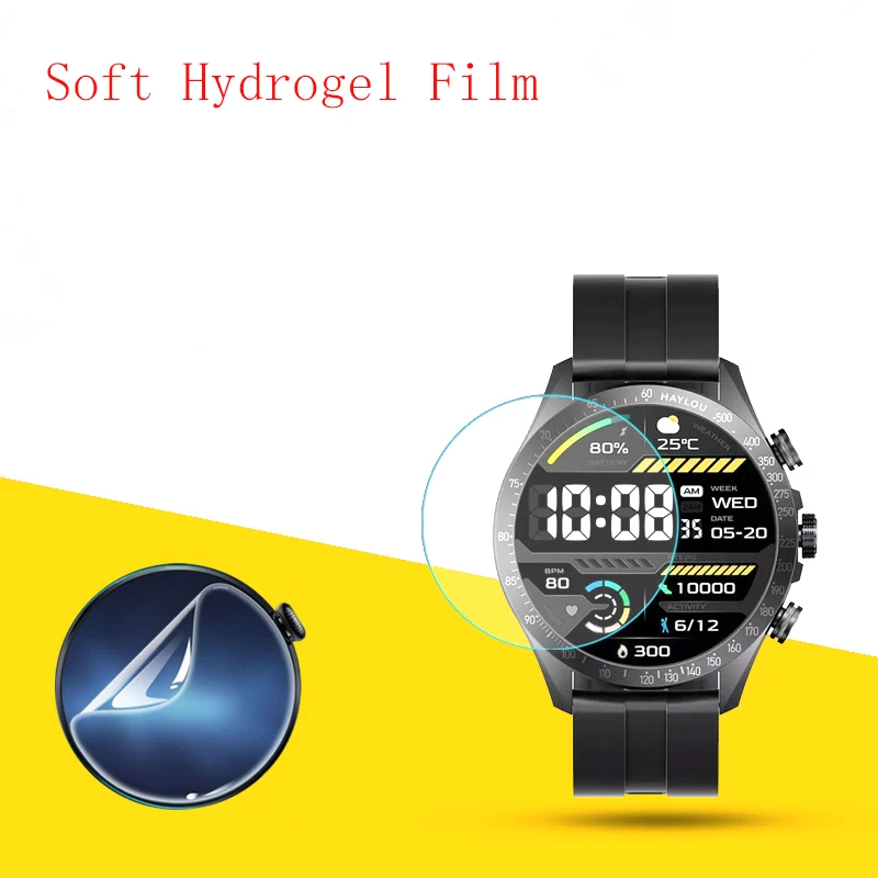 Soft Hydrogel Film Clear HD Transparent Protector Protective Guard Smart watch for HAYLOU Solar Pro D37MM 10PCS