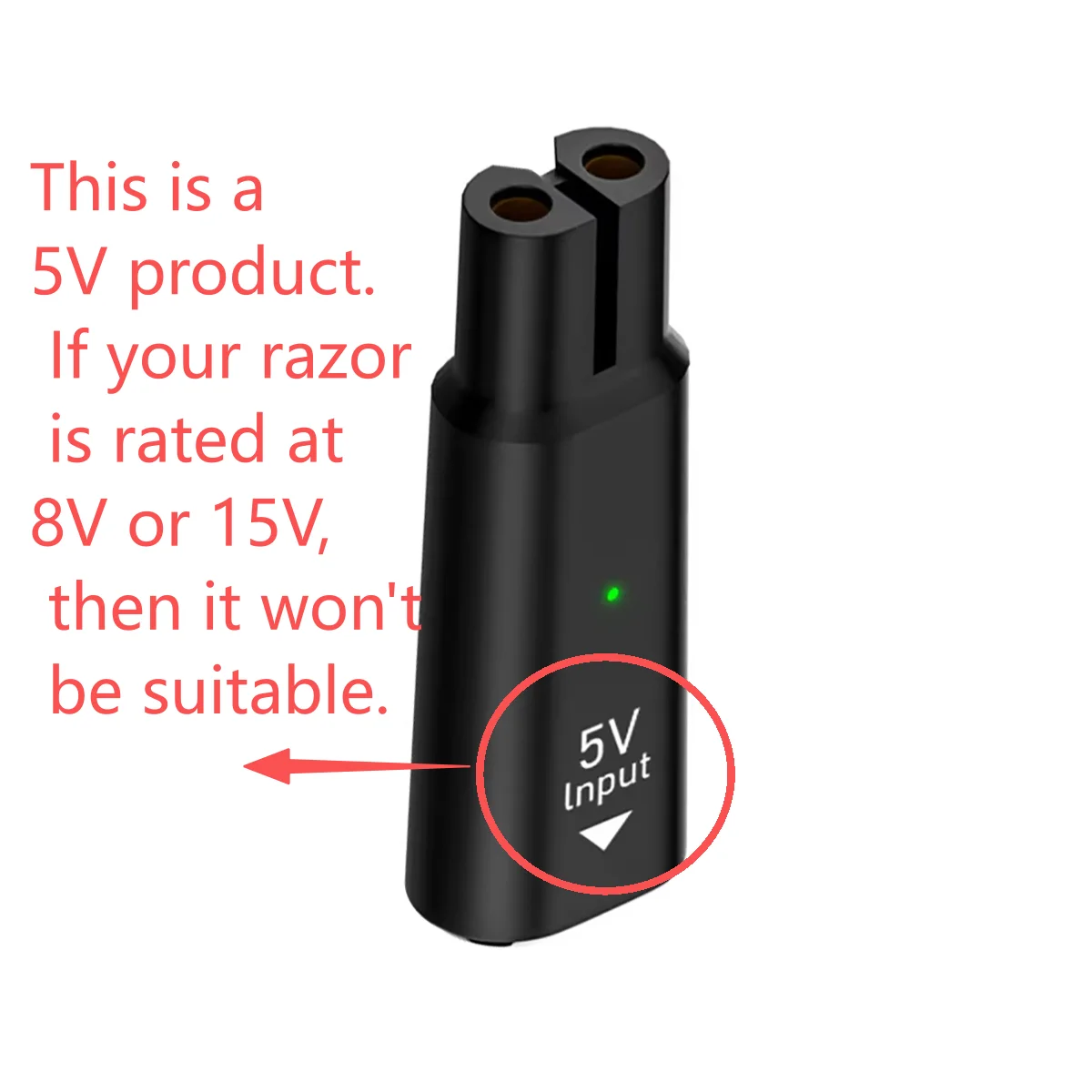 5V 15V USB Type C Charging Adapter for Philips Shaver OneBlade Beard Trimmer Electric Razor Hair Clipper QP2724 QP2834 QP1924 view 3