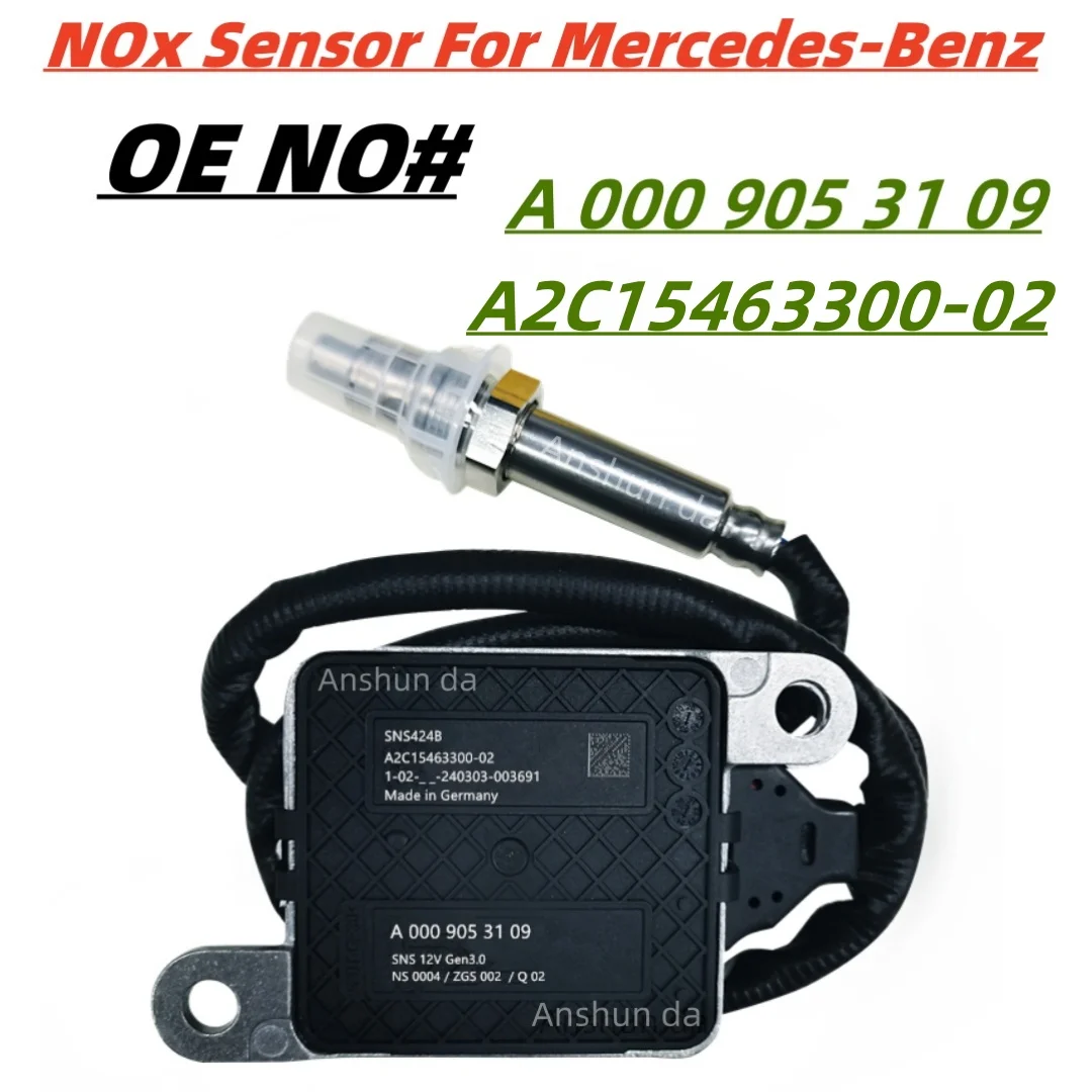 A0009053109 A2C15463300-02 Nox sensor nitrogen oxide sensor For Mercedes-Benz E300 E400 S205 S213 X118 X222 X253