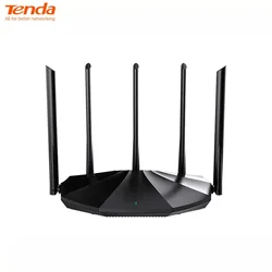 Tenda wifi6 ax Pro-デュアルバンド1501mbps,2.4ghz,5ghz,ギガビット,6ルーター,高性能,fems 5外部,6dBiアンテナ