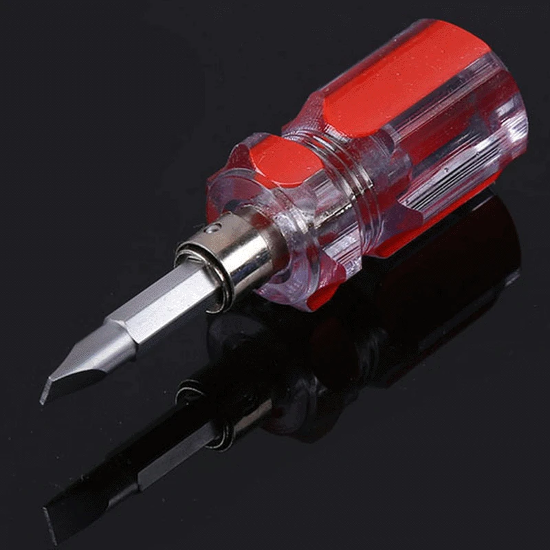 1Pcs Screwdriver Kit Set Mini Small Portable Radish Head Screw Driver Slotted Phillips Repair Hand Hardware Tools Dual Purpose