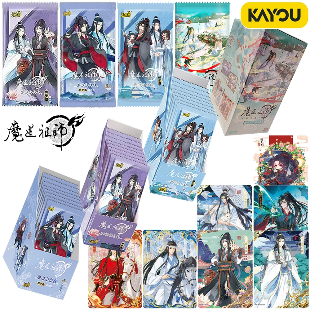 New KAYOU Official MO DAO ZU SHI Novel Anime Character Cards Young Adult Favorite Popular Novel Anime Collection Toy Peripheral