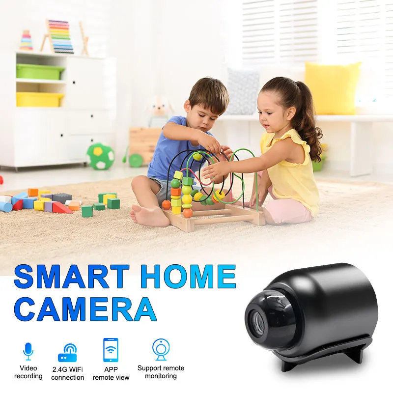 

Беспроводная мини-камера HD 1080P, сетевая камера, ночная версия, портативная IP-камера для домашней безопасности, камера для собак, радионяня