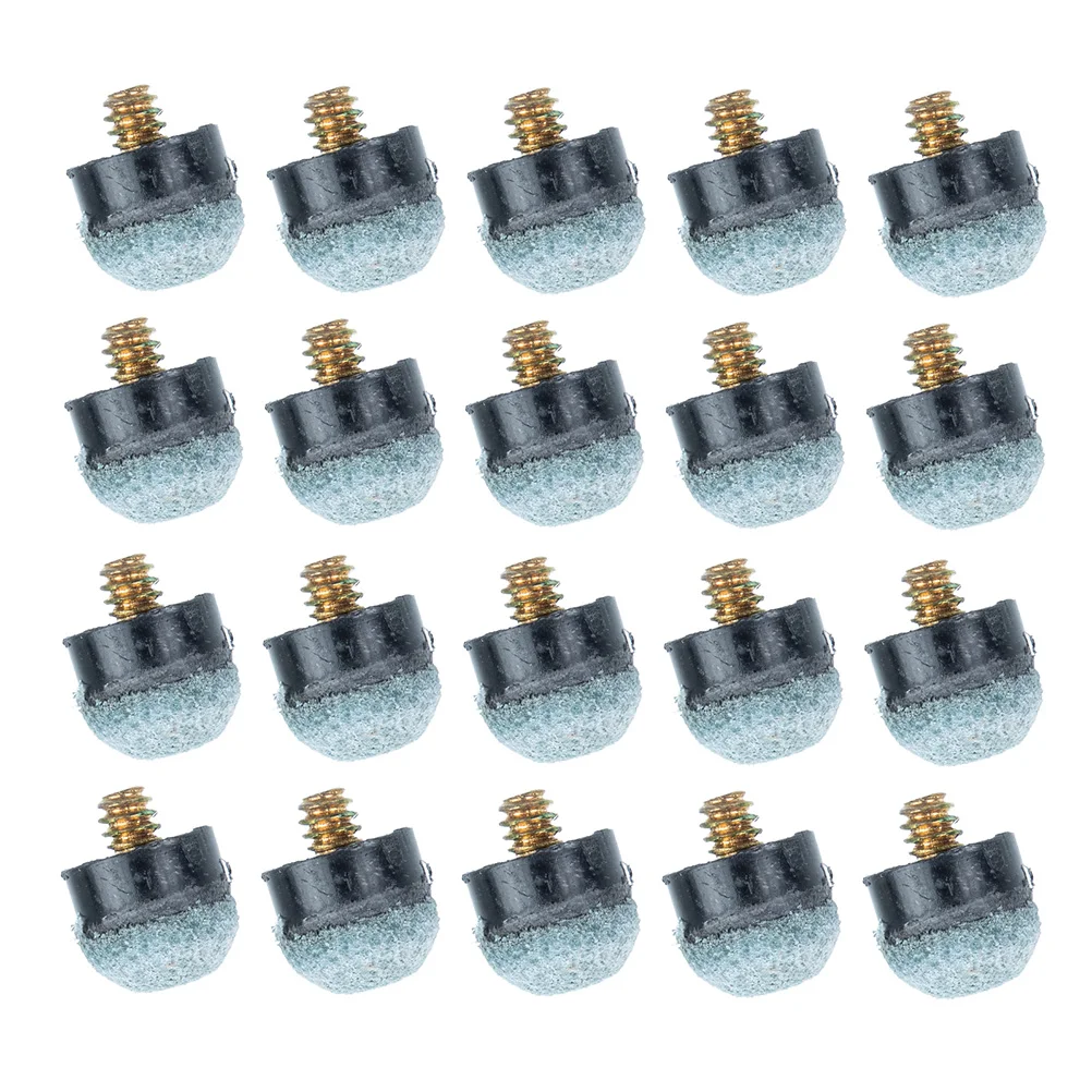 

50pcs Pool Tips Billiard Cue Tip Parts Replacement Kit 12mm Screw Blue Gray Accessories for Billiard Stick Gaming