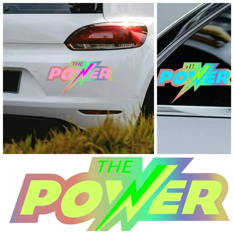 Lightning Power Sticker Car Motorcycle Vinyl Decal Reflective Waterproof Windshield Scratch Cover Decor Gift