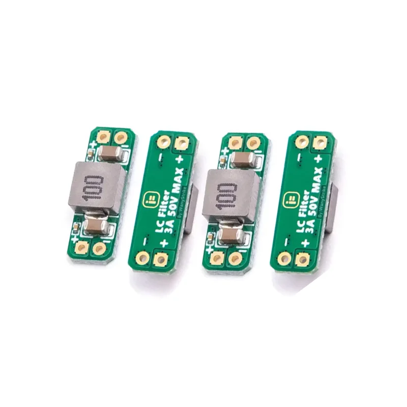 4Pcs LC Power Filter Module 3A 5‑30V, Built‑in Reverse Polarity Protection, Reduce EMI Radiated Interference for FPV