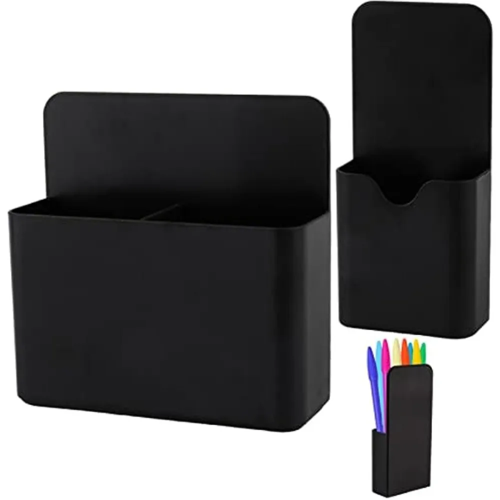 Magnetic pen holder, 2-pack magnetic dry erase marker pen holder, for accessories such as refrigerators