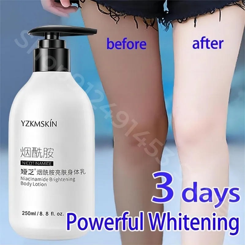 

Nicotinamide Whitening Lotion Skincare Healthy White Body Lotion Effective Permanent Brighten Skin Tone Body Lotion 250ml