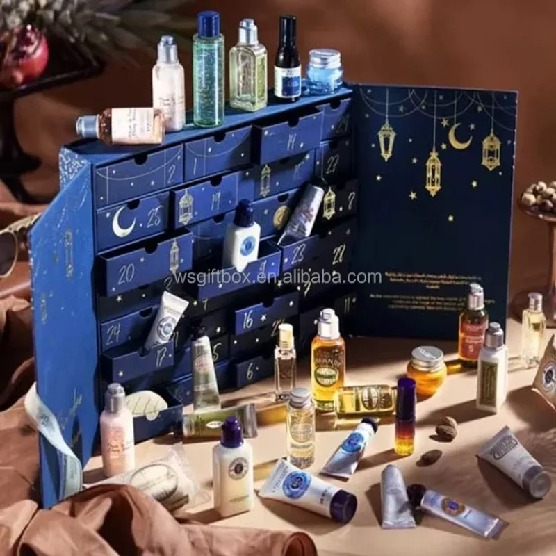 2025.Cosmetic Packaging Girl Gift Box Crystal Advent Calendar UV Advantage Foil Specifications Embossing Low Empty Advent Calend - Image 3