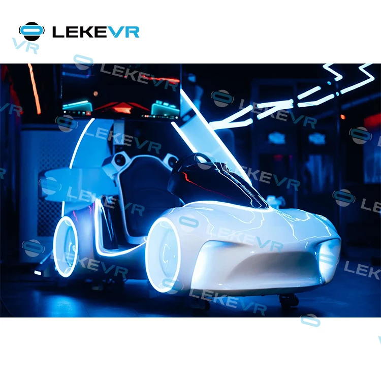 LEKE VR Franchise Business VR Car Racing Virtual Reality Driving Racing Motion Simulator 9d Arcade VR Game Machine