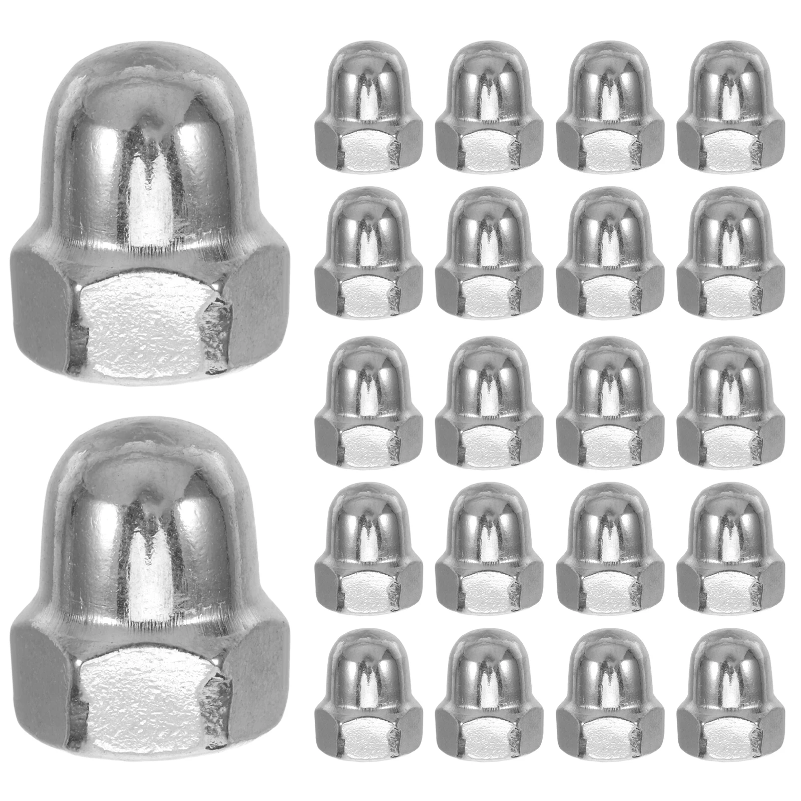 

60 шт., гайки из нержавеющей стали, прочная крышка 304HexCap, шестигранная гайка, защитный забор, ограждение, ограждение, колпачок, опора, желудь, колпачок, гайка