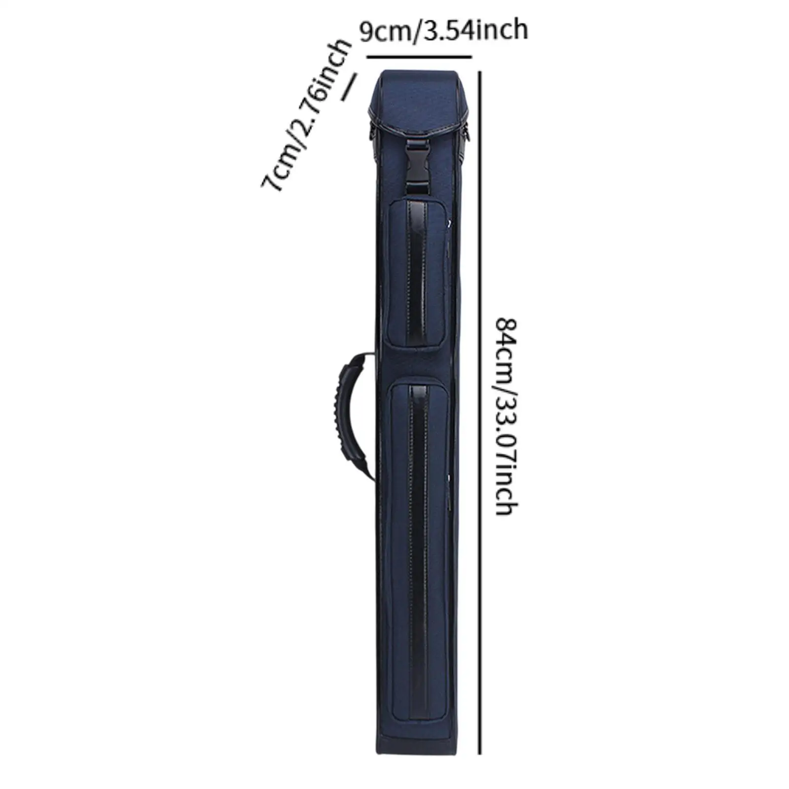 Pool Cue Case Canvas Portable Billiards Accessories with Shoulder Strap Lightweight Compact Anti Scratch Pool Cue Storage Pouch