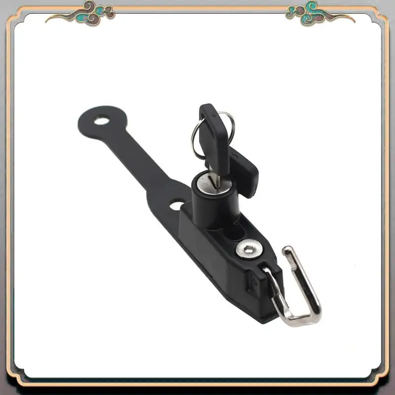 Fechadura lateral para capacete de motocicleta, segurança antifurto preta com 2 chaves para honda cb750 hornet 23- cbr400r cbr500r cbr650f cb650f