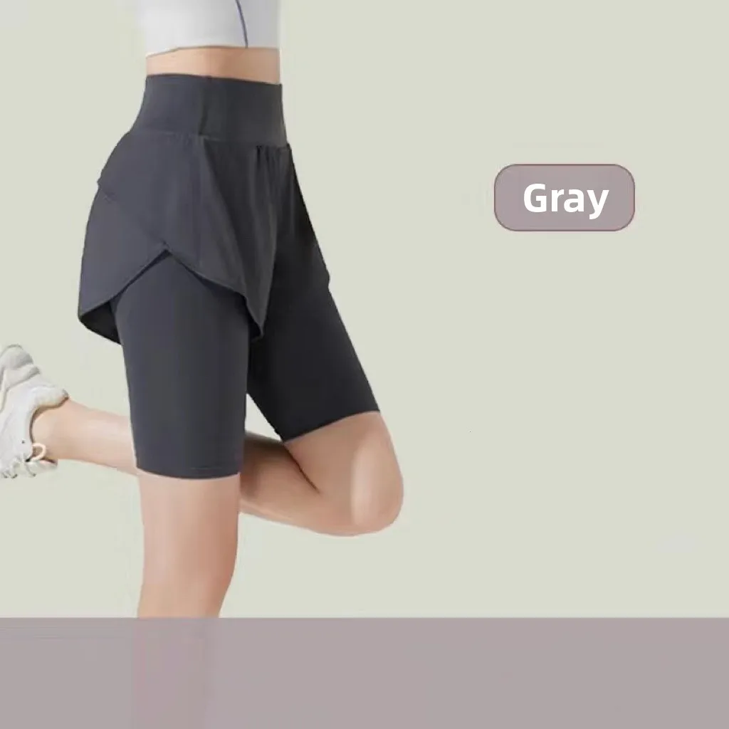 Women 2 in 1 Running Shorts Quick Dry Loose Fit Yoga Gym Summer Anti Exposure image 3