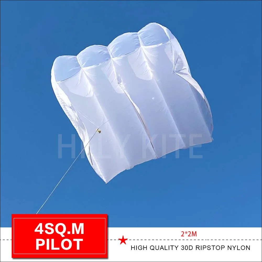 New Arrival 4Sq.m Soft Inflatable Pilot Kite for Adults High Quality Ripstop Nylon Parafoil Flowform Kites