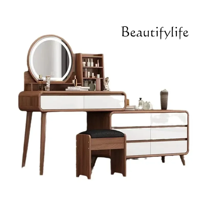 SM Service Dresser Drawer Vanity Desk Storage Organizer Bedroom Mirror Children's Dressing Table Korean Vestidores Trendy Furnit