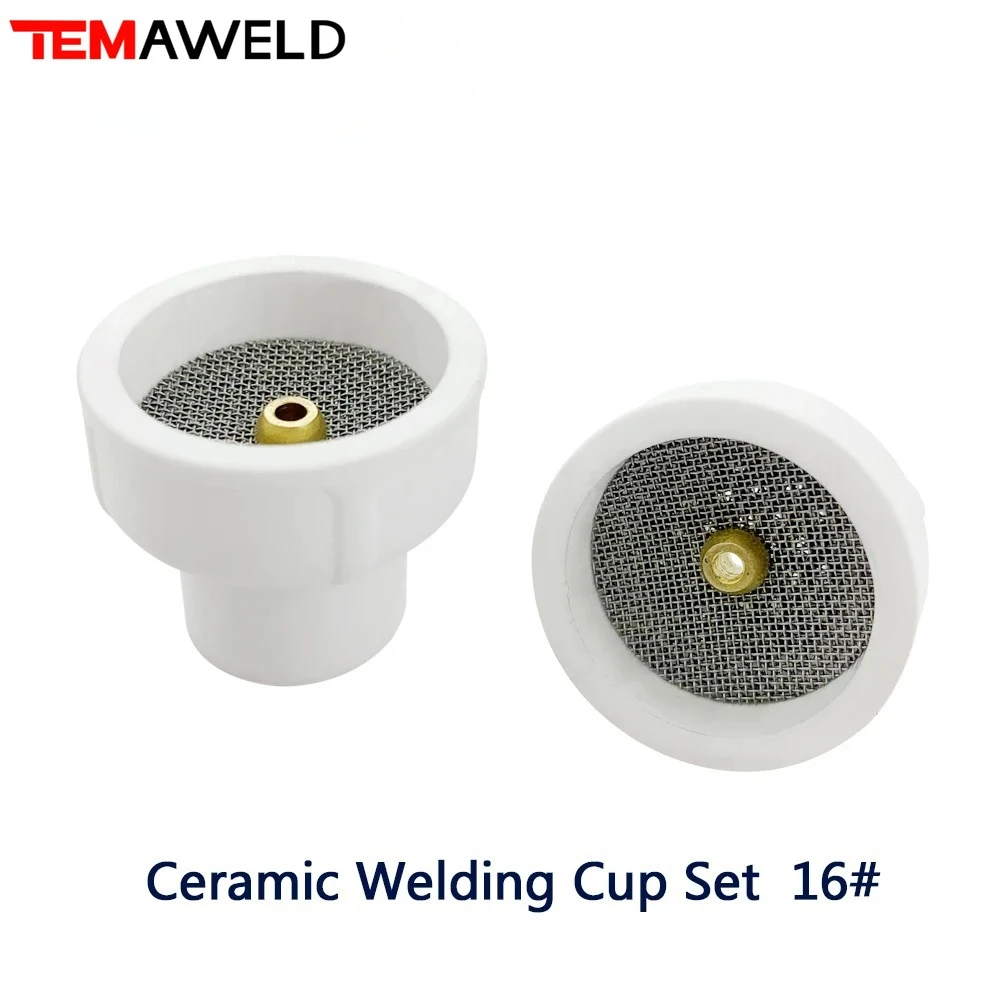 Professional 3Pcs 16# White Ceramic Nozzle Alumina Cup For WP9/20/17/18/26 Tig Welding Torch #16Ceramic White TIG Welding Cup