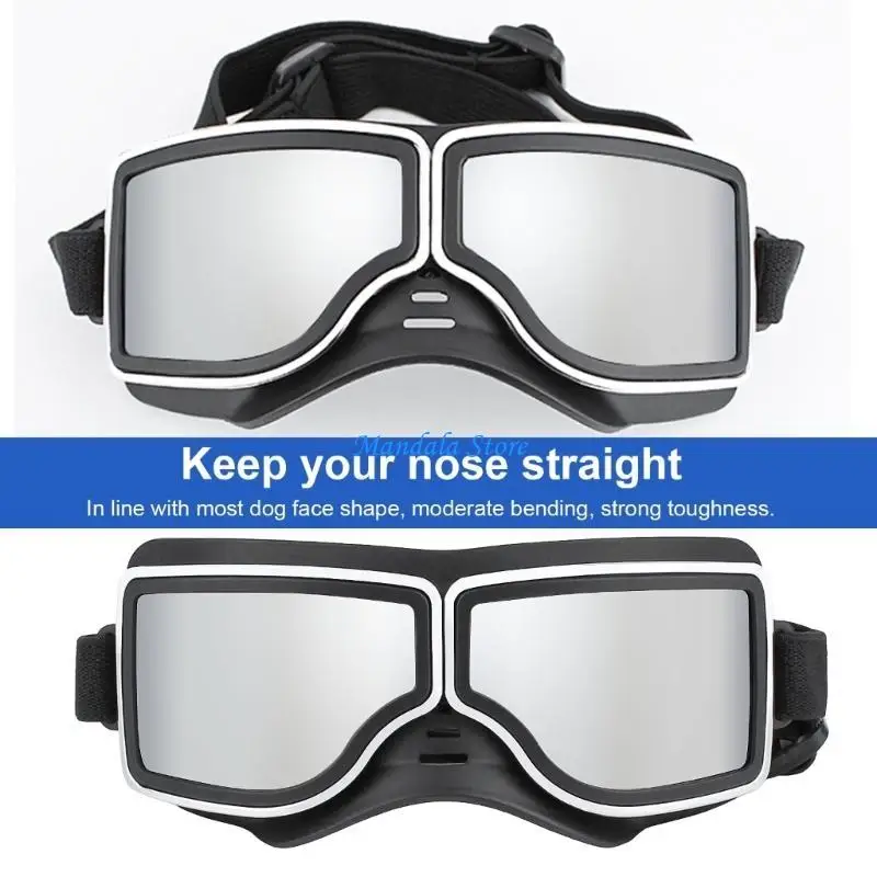 

U2JC Dogs Sunglasses Pet Eyewears Lovely Fashion Reflection Eye Wear for Small Dogs