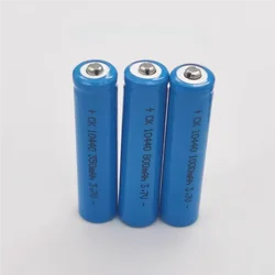 2-6pcs ICR10440 10440 Genuine full capacity 3.7V 1000mAH rechargeable lithium battery strong light flashlight battery AA