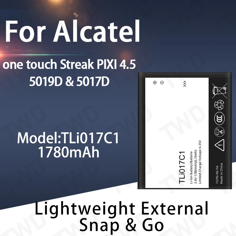 

TLi017C1 Large capacity Battery For Alcatel One Touch Streak PIXI 4.5/5019D/5017D Batteries New High Quanlity