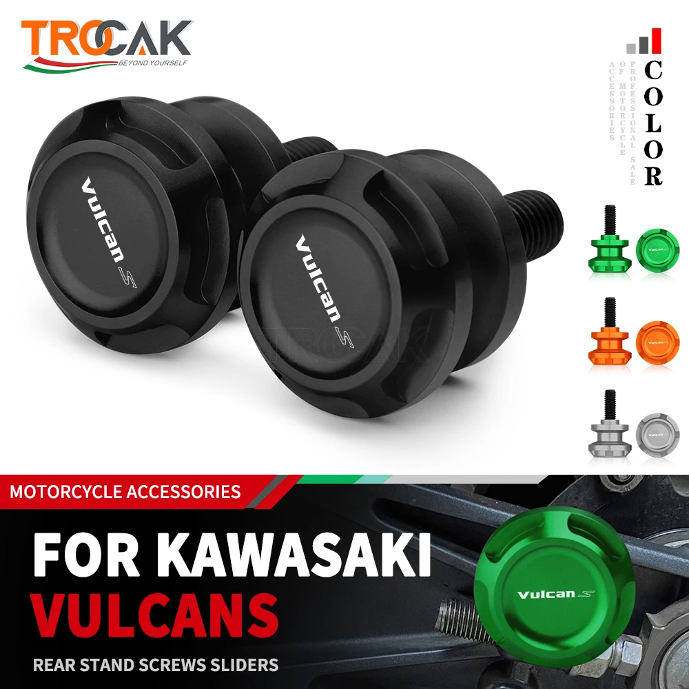 For KAWASAKI Vulcan S 650 VN650 2015-2022 2023 Slider Stand Screws 10mm Motorcycle Accessories CNC Swingarm Spools Slider Stand