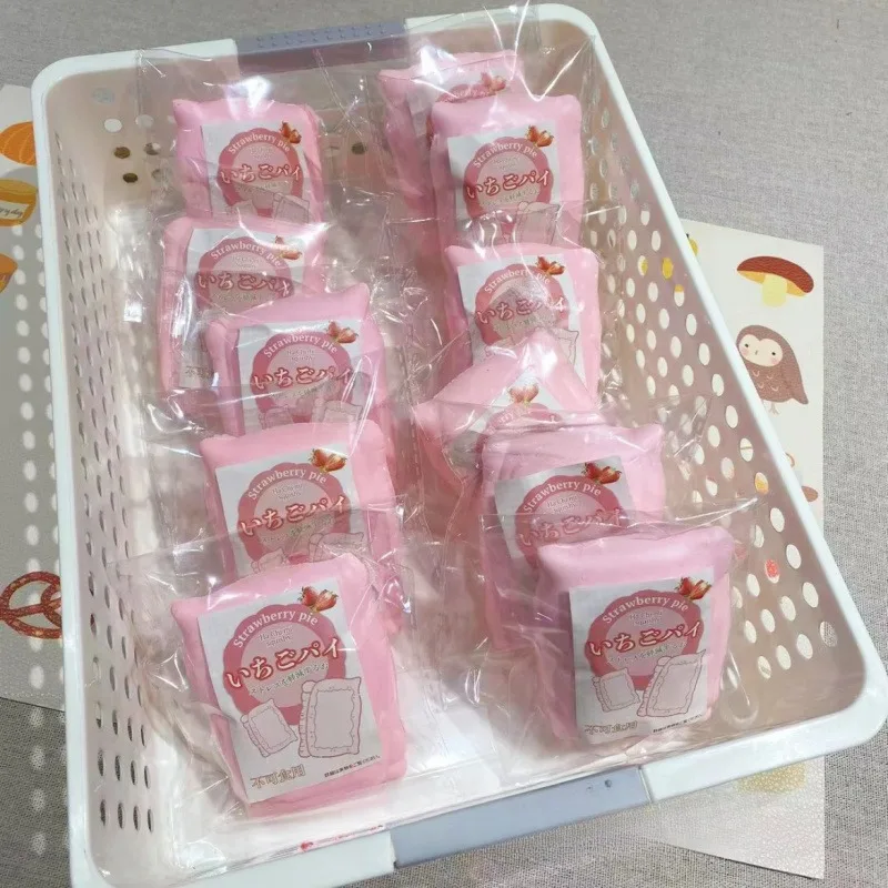 Brinquedo de apertar torta de morango mole macio lento subindo alívio do estresse sensorial fidget para ansiedade tdah autismo presentes para crianças adultos