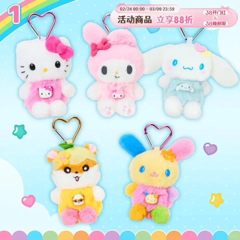 

Серия брелоков Sanrio Heart-Shining Bead: Китти, Мелоди, Усахана, Коро-Коро, Куририн – подвески для телефона, кавайные аниме-фигурки, модели игрушек