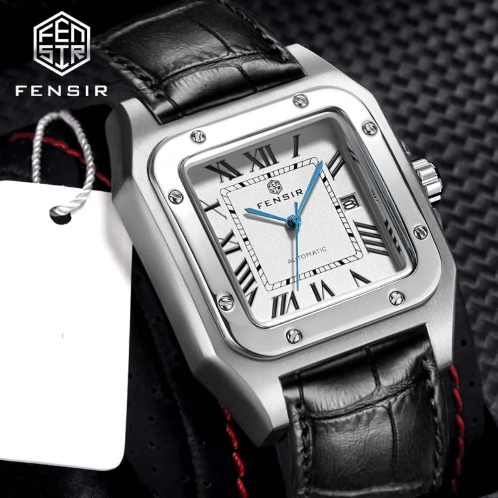 New Square Business Men's Watch in European, American, Japanese, and Korean Style, Party Gift Watch, Fashionable Casual Versatile Quartz Watch for Young Men, Students, and Socialites, the Best Gift for Him