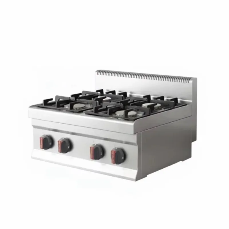 Commercial Stainless Steel Burner Gas Cooker Stove Countertop 4 Head burner Gas Range Restaurant Hotel