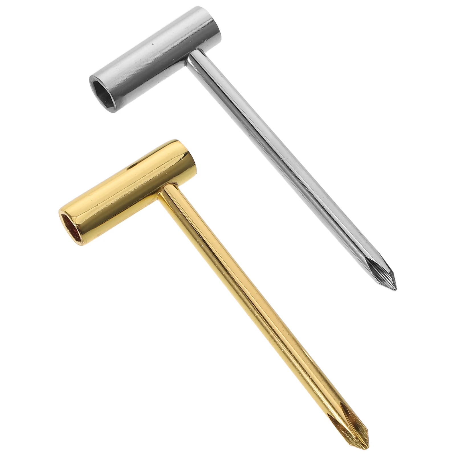 

2pcs Truss Rod Wrench 6.35Mm Gold Silver Acoustic Electric Bass Guitar Neck Adjustment Tool Guitar Repair Accessories Instrument