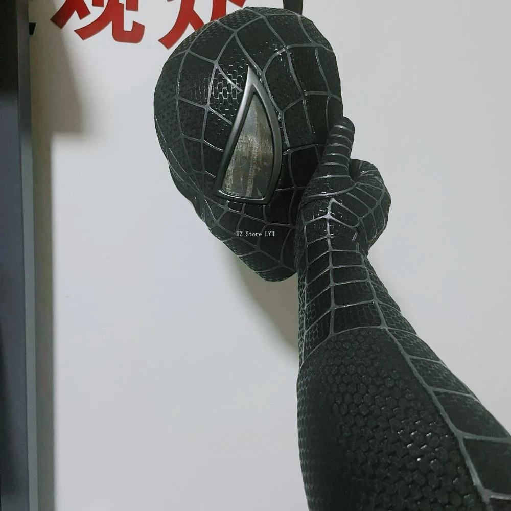 Black Toby Spiderman 3 Gloves Venom Screen Printed Glove Costume Accessories Cosplay Prop 3D Webs Patterns Halloween Cos Mittens