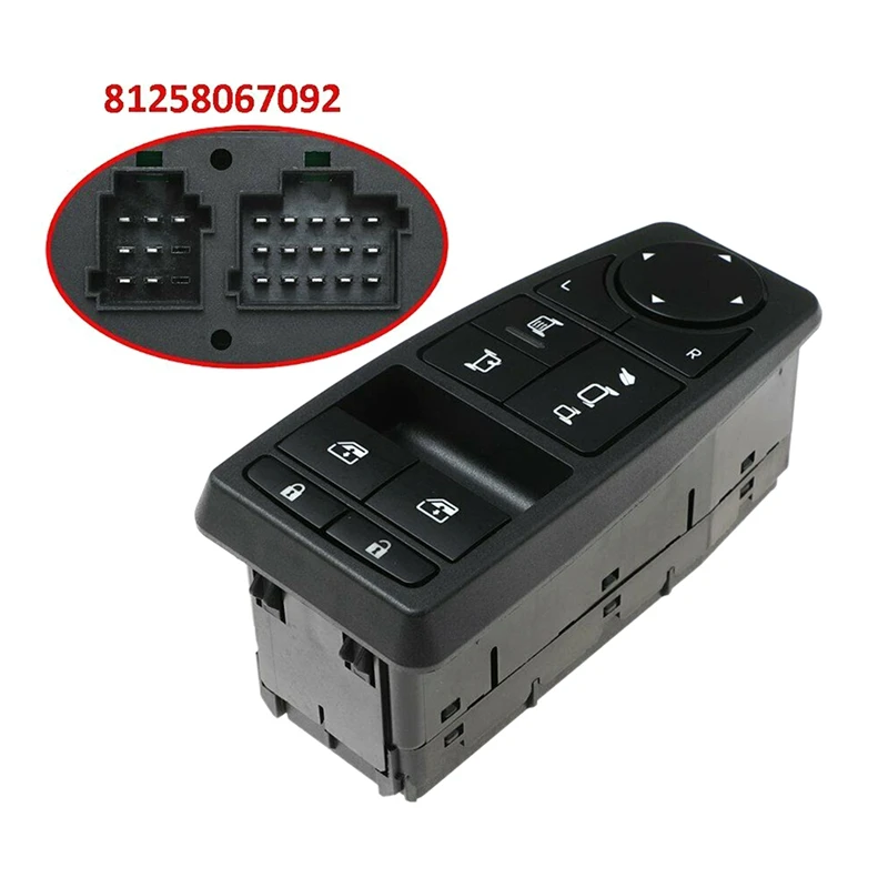 Electric Power Window Control Lift Switch Button Accessories For MAN Truck TGL TGM TGS TGX 81258067092