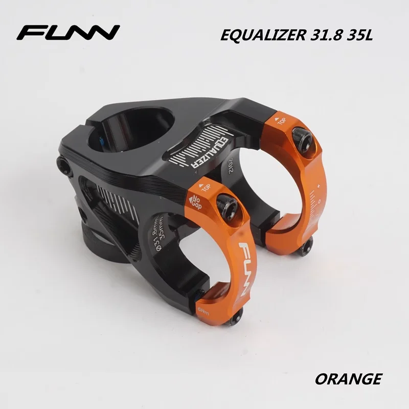 

Funn Equalizer MTB Mountain Bike Stem +-10° 31.8MM Bar Clamp, 31.8MM *35MM Steer Bicycle Stem, 10mm Drop/Rise