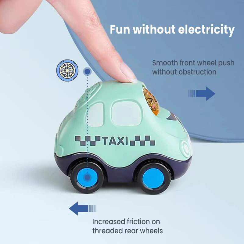 Mini véhicule d'ingénierie de lutte contre l'incendie pour enfants, voiture jouet à inertie, ensemble de traction Anti-collision pour garçons Montessori, cadeau pour enfants